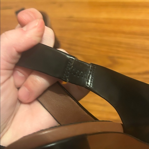 🆕Banana Republic Leather Elegant Black Women's Heels - Picture 7 of 9